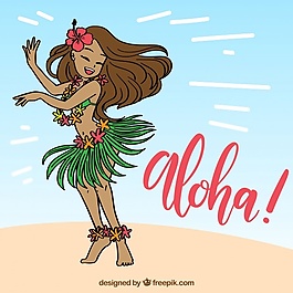 舞蹈ALOHA背景