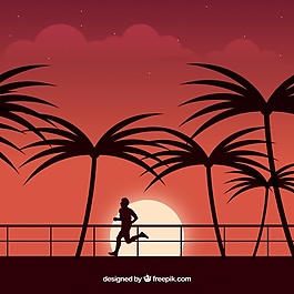 棕櫚樹的背景