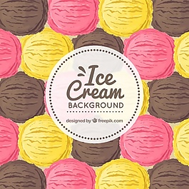 冰淇淋球背景