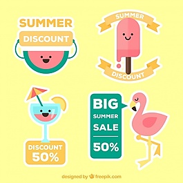 夏季銷售標簽