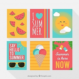 收集有趣的夏季贺卡