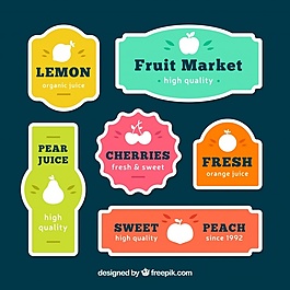 包裝有奇妙設計的水果標簽