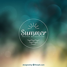 夏天的背景虛化背景散焦