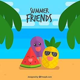 三漢字美妙的夏天的背景