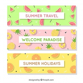 三集夏天帶著各種各樣的水果