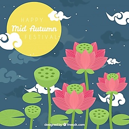 景与花，中秋节