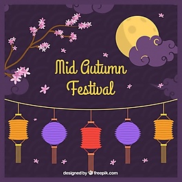 中秋節(jié)，花燈現(xiàn)場