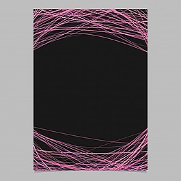 小册子模板与随机拱形条纹粉红色调-空白矢量插图白色背景插图