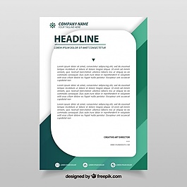 具有抽象外形的企業(yè)手冊(cè)