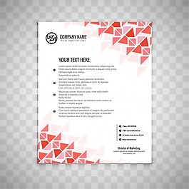 紅色的三角形狀，企業(yè)宣傳冊(cè)設(shè)計(jì)