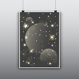 月亮星星海報