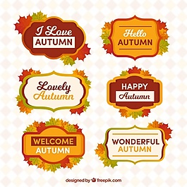 快樂的autumnlabadges彩包
