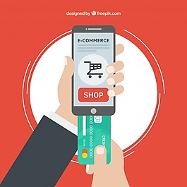 手，電話，購(gòu)物和信用卡