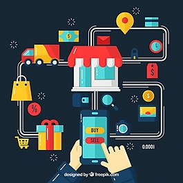 電話、購買和網(wǎng)絡(luò)平面設(shè)計