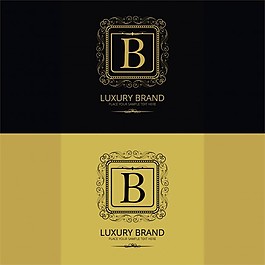 字母B豪華品牌標志