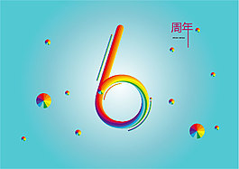 6周年慶海報背景