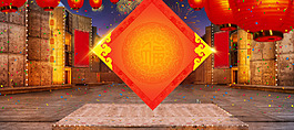 古典背景淘寶海報