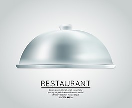 餐廳的食物托盤服務(wù)計(jì)劃飯餐廳的菜單布局設(shè)計(jì)模板矢量圖