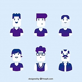 有趣的現(xiàn)代風(fēng)格的頭像