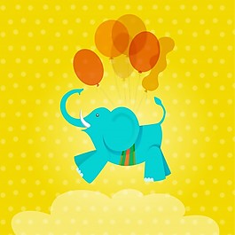 大象生日卡