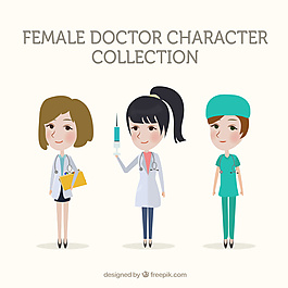 女醫(yī)生用疫苗和剪貼板收集