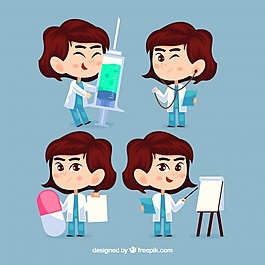 用稚嫩的風格女醫(yī)生收集