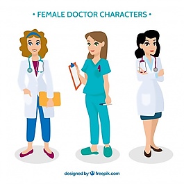 女醫(yī)生的卡通人物收藏