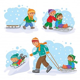 給小孩子畫冬季圖標