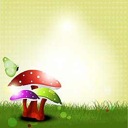 蘑菇矢量圖