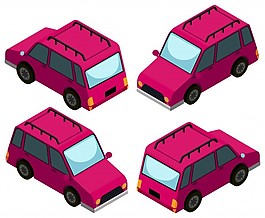 粉色汽車3D設(shè)計(jì)
