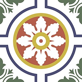 彩色花紋經(jīng)典填充背景素材