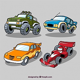 四輛賽車的選擇