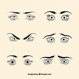 女眼素描