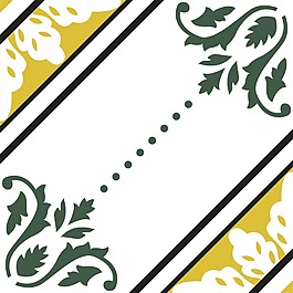 黃綠色花紋經(jīng)典填充背景素材