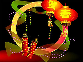 賀新年喜慶背景素材