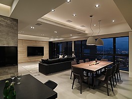 美式奢華風(fēng)格餐廳裝修效果圖