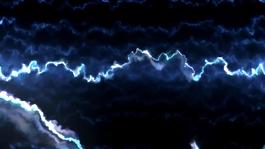夜空藍色電流閃電視頻素材