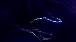 夜空閃電劃過視頻素材