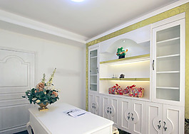 歐式躍層室內(nèi)書柜裝修效果圖