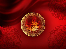 羊年喜庆背景中国风之祥龙祈福
