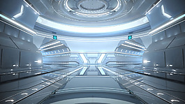 3D科技館banner背景素材