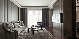 現(xiàn)代時(shí)尚客廳淺褐色花紋地毯室內(nèi)裝修效果圖