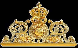 黃金皇冠透明裝飾素材