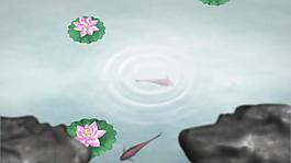 中國(guó)風(fēng)淡雅水墨荷花視頻素材
