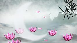 中國(guó)風(fēng)淡雅水墨竹林視頻素材