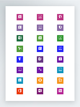 Windows8辦公應用軟件圖標