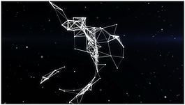白色星座循環(huán)視頻素材