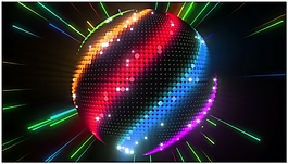 彩色動(dòng)感光視頻素材