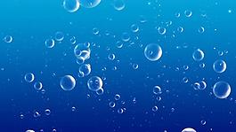 大海氣泡上升特效視頻素材