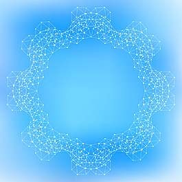 藍(lán)色科技線(xiàn)條背景矢量素材